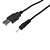 cheap USB Cables-USB Charge Cable to DC 2.5mm Plug/Jack(Black, 0.65M)
