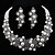 billige Smykkesæt-Fashion Collar Perle smykker sæt (halskæde, øreringe)