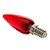 voordelige Gloeilampen-1pc 0.5 W 30 lm E14 LED-kaarslampen C35 8 LED-kralen Dip LED Decoratief Rood 100-240 V / RoHs