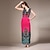 cheap Women&#039;s Dresses-Maya Women&#039;s Bohemian V Neck Boho Floral Print Maxi Beach Dress