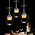 ieftine Lumini insulare-3 lumini led 25 cm lumina pandantiv sticlă sticlă cluster crom modern contemporan 110-120v / 220-240v