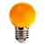 abordables Ampoules électriques-1pc 0.5 W Ampoules Globe LED 50 lm E26 / E27 G45 7 Perles LED LED Dip Décorative Jaune 220-240 V / RoHs
