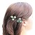 levne Šperky do vlasů-Etnické Leaf Tvar Gold Alloy Sponky pro ženy (modrá, zlatá) (1 ks)