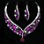 cheap Jewelry Sets-As the Picture Cubic Zirconia Jewelry Set - Include Purple For Wedding Party Special Occasion / Anniversary / Birthday / Engagement / Gift / Daily