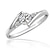 abordables Anillos-1 PC Anillo de banda Anillo For Mujer Diamante sintético Fiesta Boda Cumpleaños Zirconio Zirconia Cúbica Chapado en Plata Solitario Redondas HALO Amor Plateado Claro