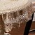 olcso Asztalterítők-100% pamut Kör Asztalterítők Egyszínű Virágos Asztali dekorációk