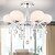 Недорогие Люстры-шары-6 ламп 72 см хрустальная люстра металлическое стекло в стиле свечей гальваническое современное современное 110-120в / 220-240в