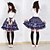 cheap Ethnic &amp; Cultural Costumes-Skirt Gothic Lolita Sweet Lolita Classic/Traditional Lolita Princess Cosplay Lolita Dress Purple Lace Sleeveless Medium Length Skirt For