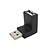billige USB-kabler-USB2.0 Type A han til USB type A Kvinde (M / F) Op Angle Adapter Coupler