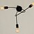 abordables Éclairages Spoutnik-Lustre à 1 lumière 50 (20 &quot;) style bougie métal spoutnik peint finitions moderne contemporain 110-120v / 220-240v