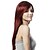 Χαμηλού Κόστους Συνθετικές Trendy Περούκες-Συνθετικές Περούκες Ίσιο Ίσια Με αφέλειες Περούκα Καφέ Λαμπερό Κόκκινο Συνθετικά μαλλιά 22 inch Γυναικεία Κόκκινο Καφέ hairjoy
