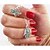 olcso Divatos gyűrű-Női Ezüst Ötvözet Hamsza keze Európai Parti Napi Ékszerek