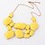 cheap Necklaces-Women&#039;s Statement Necklace - Rhinestone Luxury, European, Fashion Yellow, Pink, Royal Blue Necklace Jewelry 1pc For Party, Daily, Casual