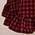 Χαμηλού Κόστους Εθνικές &amp; Πολιτιστικές Στολές-Φούστα Γοτθική Λολίτα / Γλυκιά Λολίτα / Κλασσική/Παραδοσιακή Lolita Κομψή Cosplay Φορέματα Λολίτα Κόκκινο Καρό Αμάνικο Μεσαίου Μήκους
