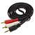 abordables Cables de audio-3.5mm audio cable HDMI a VGA Converter para Componente RCA Cable Aux Cable adaptador USB para MP3 iPod (Negro, 1,5 M)