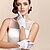 cheap Party Gloves-Satin / Polyester Wrist Length Glove Classical / Bridal Gloves / Party / Evening Gloves With Solid