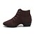 cheap Dance Boots-Women&#039;s Dance Sneakers Suede Sneaker Heel Lace-up Black Brown Blue Fuchsia 1&quot; - 1 3/4&quot;