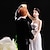 baratos Decorações de Bolo-Decorações de Bolo Tema Flores / Tema Clássico Casal Clássico Resina Casamento com Caixa de Ofertas