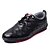 cheap Men&#039;s Oxfords-Men&#039;s Casual Office &amp; Career Party &amp; Evening Fall Winter Lace-up Low Heel Comfort Leatherette Black Brown Blue