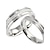 abordables Bagues-Anneaux de couple Anneau Alliance Bague For Femme Perle Soirée Mariage Cadeau Acier au titane Amour