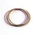 cheap Bracelets-Multi-circle  Combination Pattern Colorful Metallic Bracelet (12pcs)