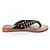 cheap Vip Deal-ZHUOMUNIAO Women&#039;s Clip Toe Rivet Flat Heel Slippers(Black)