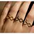 halpa Muotisormukset-Naisten Tyylikkäät sormukset Yksilöllinen söpö tyyli Eurooppalainen Silikoni Pahasilmä Korut Käyttötarkoitus Party Päivittäin