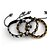 cheap Bead Bracelets-Unisex Skull Pattern with Hanging Bead Rope Bracelet 1pc