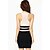 levne Dámské šaty-Dámská černá a bílá Alternativní Sexy Bodycon Mini Dress