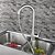 cheap Kitchen Faucets-Kitchen faucet - One Hole Nickel Brushed Pull-out / ­Pull-down / Tall / ­High Arc Deck Mounted Contemporary Kitchen Taps / Brass / Single Handle One Hole