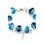levne Módní náramky-SWEET 6,3 cm Dámská modrá Crystal Strand náramek (1 ks)