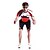 Χαμηλού Κόστους Ανδρικά σύνολα ένδυσης-Mysenlan Ανδρικά Κοντομάνικο Φανέλα και σορτς ποδηλασίας - Κόκκινο Ποδήλατο Κοντά Παντελονάκια Αθλητική μπλούζα Ρούχα σύνολα Αναπνέει Γρήγορο Στέγνωμα Αθλητισμός Βαμβάκι Patchwork / Προηγμένο