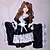 billige Lolitakjoler-Wa Lolita Tradisjonell Blonde Satin Dame Japansk Kimono Cosplay Dikter Langermet Medium Lengde kostymer