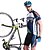 ieftine Seturi de îmbrăcăminte pentru bărbați-Mysenlan Bărbați Manșon scurt Jerseu Cycling cu Pantaloni Scurți - Albastru Bicicletă Pantaloni scurți Jerseu Pantaloni Scurți Padded Respirabil 3D Pad Uscare rapidă Sport Bumbac Curbă Ciclism montan