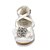 זול נעלי בנות-בנות נעליים סטן אביב קיץ נוחות שטוחות פרח סאטן / פרח ל שנהב / לבן / חתונה / חתונה / גומי