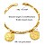ieftine Brățări Talisman-Pentru femei Brățări cu Talismane Figaro lanț femei Placat Auriu Bijuterii brățară Auriu Pentru Zilnic