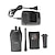 abordables Talkie-walkie-Baofeng BF-666S 5W 16 canaux 400-470MHz poche talkie-walkie / Interphone - Noir