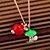 cheap Necklaces-Women&#039;s Pendant Necklace Resin Alloy Green / Red Necklace Jewelry For Party Daily Casual