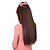 voordelige Clip-in haarextensions-Hoge temperatuur weerstand Chocolate Brown 22 Inch lange rechte 5 Clip haarstukje Extension