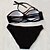 preiswerte Bikinis und Bademode-Damen Badeanzug Bikinis Bademode Schwarz Weiß Stirnband Badeanzüge solide