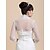 cheap Wraps &amp; Shawls-Wedding  Wraps Coats/Jackets Long Sleeve Tulle Ivory Wedding / Party/Evening / Casual 25cm T-shirt Open Front