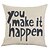 cheap Throw Pillows &amp; Covers-1 pcs Cotton/Linen Pillow Cover, Quotes &amp; Sayings Country