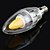 cheap Light Bulbs-E14 5W 400LM 2700K LED Candle Style White Light Bulb (90~265V) 15000 Hours Life CE Certified-Silver