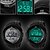 cheap Sport Watches-SKMEI Men&#039;s Sport Watch Wrist Watch Digital Watch Digital Fashion Water Resistant / Waterproof Alarm Calendar / date / day Digital Black Green Gray / Two Years / Rubber