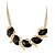 cheap Necklaces-Kushang Resin Leaves Wing Collar Necklace