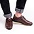 cheap Men&#039;s Oxfords-Men&#039;s Casual Office &amp; Career Party &amp; Evening Fall Winter Lace-up Low Heel Comfort Leatherette Black Brown Blue