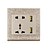 voordelige Elektrische stekkers &amp; Stopcontacten-EU + VS + UK + Dual-USB AC Power Socket Panel
