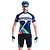 preiswerte Herrenbekleidungs-Sets-Mysenlan Herrn Kurzarm Fahrradtriktot mit Fahrradhosen - Blau Fahhrad Shorts / Laufshorts Trikot / Radtrikot Gepolsterte Shorts Atmungsaktiv 3D Pad Rasche Trocknung Sport Baumwolle Kurve / Erweitert