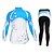 cheap Men&#039;s Clothing Sets-Mysenlan Women&#039;s Long Sleeve Cycling Jersey with Tights - Blue Pink Bike Clothing Suit Thermal / Warm Windproof Breathable Quick Dry Sports Spandex Patchwork Clothing Apparel / High Elasticity