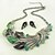 זול סטים של תכשיטים-פיקוק סגסוגת הכסף מצופה ריינסטון jewely הסט (כולל שרשרת ועגילים) (צבעים נוספים)